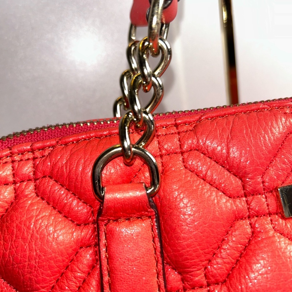 ♠️Kate Spade Rachelle Astor Court quilted convertible red bag - Picture 5 of 12